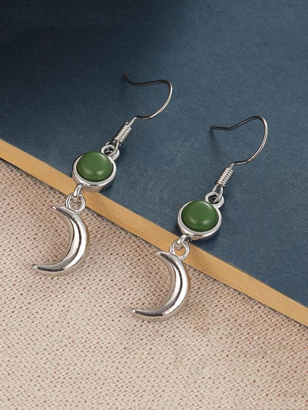Fashion Moon & Star Design Dangle Earrings, Elegant Ear Jewelry for Women, Trendy All-match & Exquisite Jewelry for Gift 2