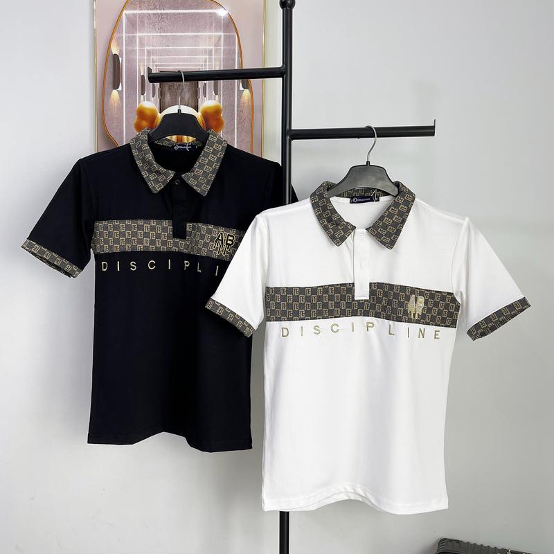 Áo thun nam cổ trụ, phối họa tiết, chất vải cotton co giãn phối Umi Nhật cực HOT TĐL Store Menswear Polo Ngắn Tay