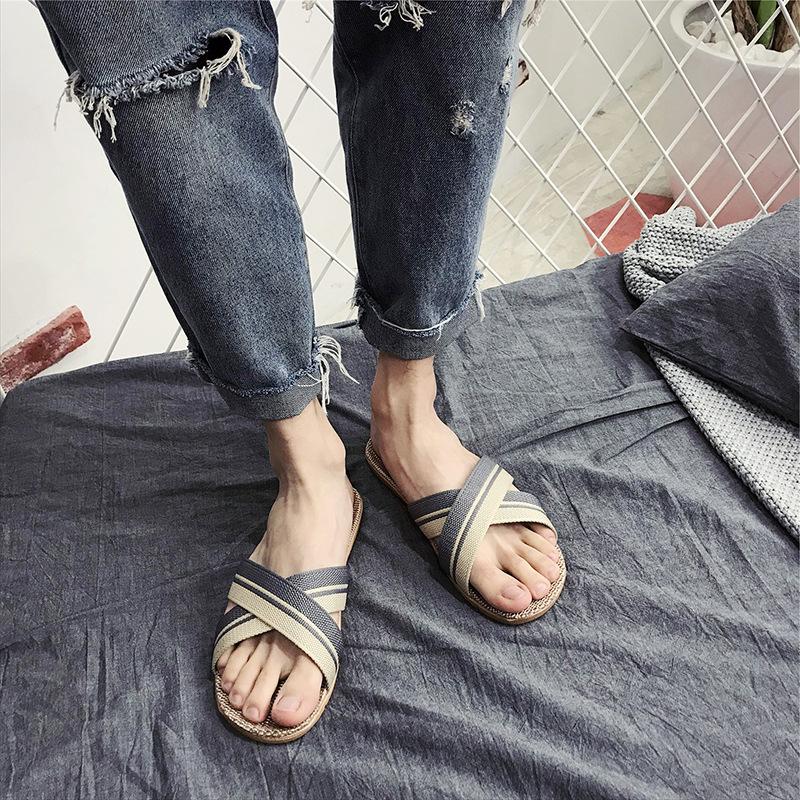 Product Introduction of [Có sẵn đủ size] Dép cói quai chéo cho NAM, mang nhà, đi làm, đi biển, dạo phố 36