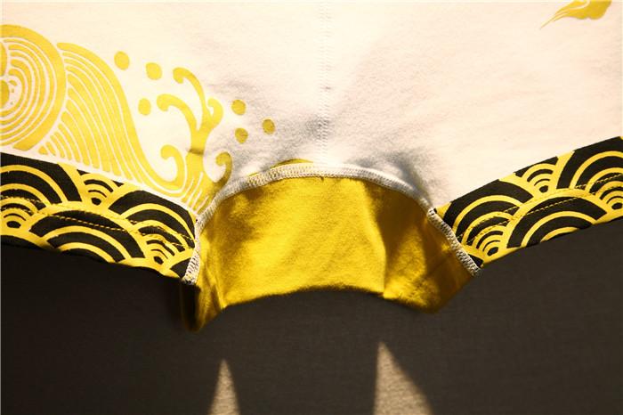 Product Introduction of 2pcs/lot men's cartoon underwear tight-fitting low-waisted cotton U convex boyshort youth breathable sports boxers 14