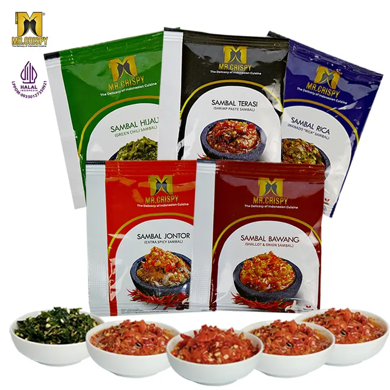 Sambal Sachet Isi 10pcs / Sambal Mr.Crispy 1