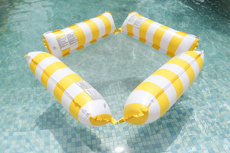 Product Introduction of New Water Hammock Recliner Inflatable Floating Swimming Mattress Sea Swim Ring Swimming Pool Party Toy Recliner Swimming 10