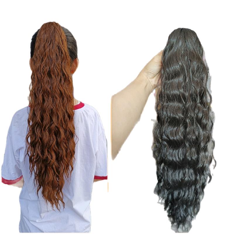 Tóc giả ngoặm đui ngựa xù đũa 65cm mẫu mới Hot trend nagi 6