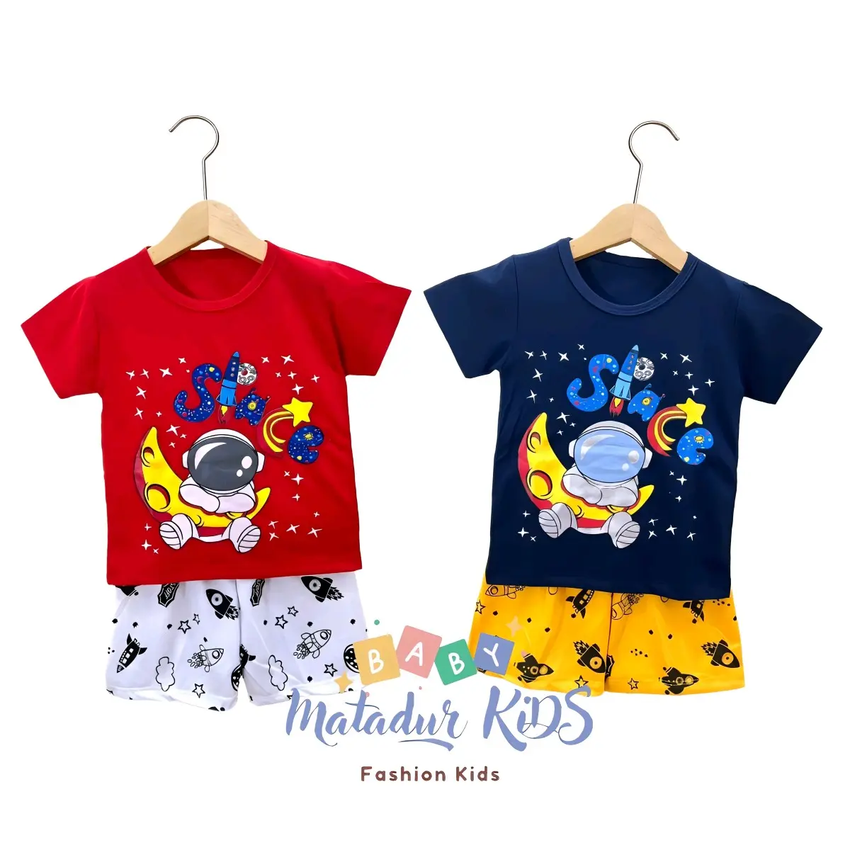 BAJU SETELAN ANAK LAKI-LAKI ASTRONOT UK 1-8 TAHUN - 8 TAHUN katun parsel