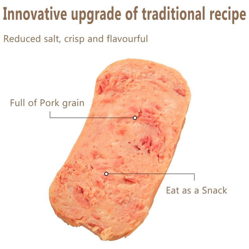 【Buy 2 Get 6 Free】Mr Squirrel Luncheon Meat  198g 8pcs Wholesale In Box (Mix Of Chicken & Pork/80% Pure Pork) Instant Food 8