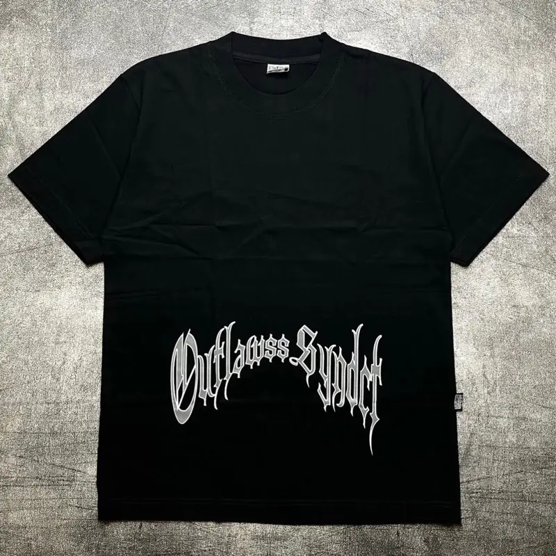 Tshirt OUTLAWSS - DRG Cotton Combed Black 24s Tebal kaos Hardcore Beatdown HC  lembut adem baju pria dan wanita Kain Katun Distro Unisex