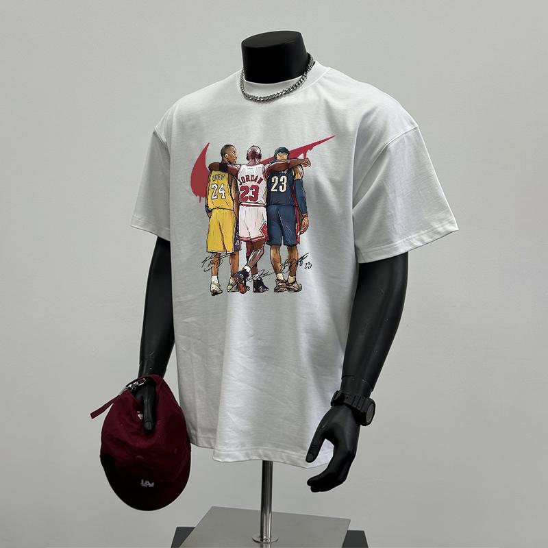 Áo Thun Cotton 100% Dài Tay Ngoại Cỡ Áo Cổ Thuyền Dành Cho Nam Và Nữ Unisex Thiết Kế Đường Phố Bóng Rổ Hàng Mới Về Năm 2024 