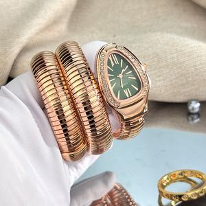 Jam Tangan Berbentuk Ular, Jam Tangan Kuarza Kreatif, Jam Tangan Gelang Niche Wanita, Jalur Elastik, Fesyen Personaliti, Jam Tangan Gelang Serba guna, Baharu pada 2025