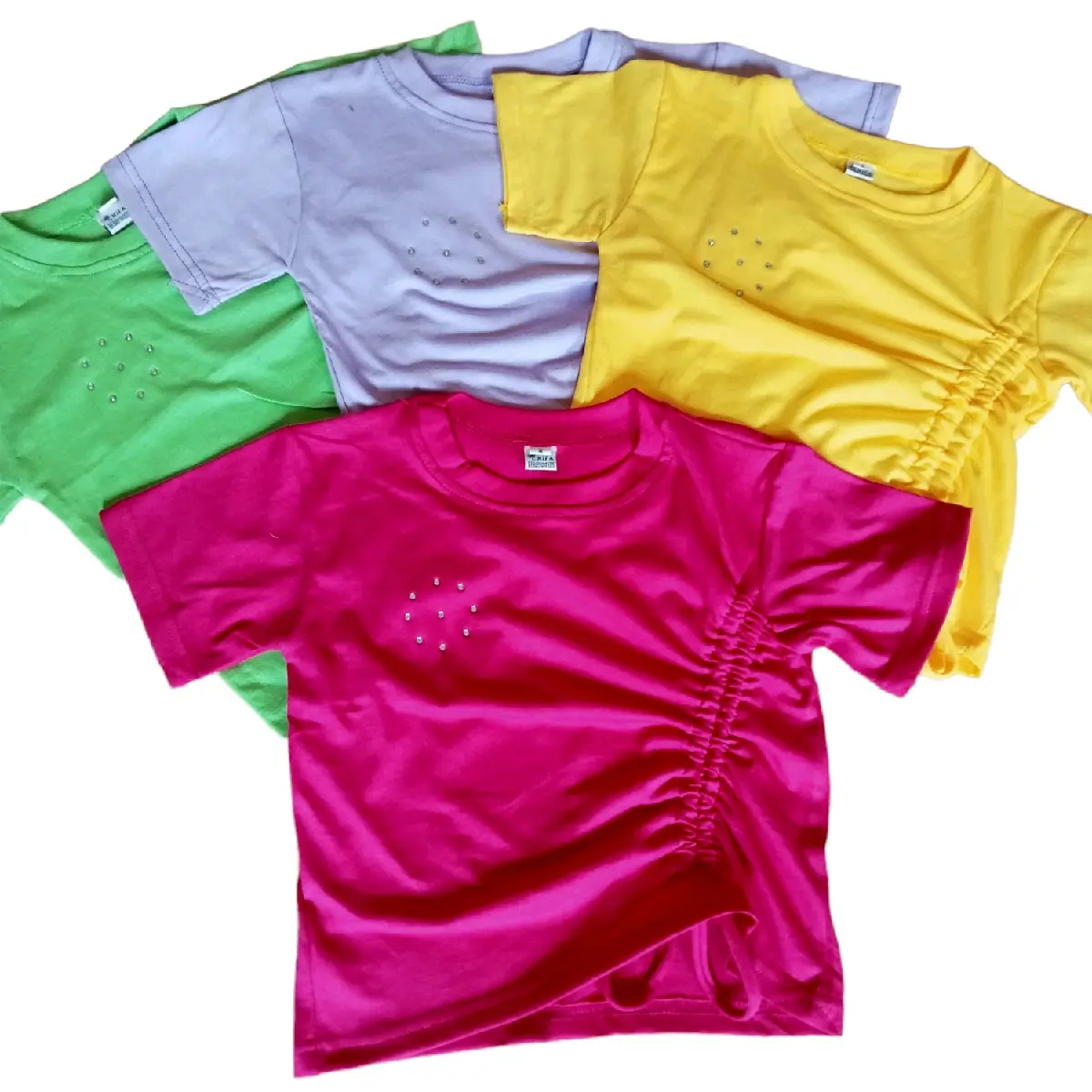 kaos anak serut anak perempuan 1-6thn
