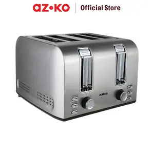 AZKO Kris Toaster 4 Slice 1500 watt - Silver Pemanggang Roti Bread Grill Pembuat Makanan