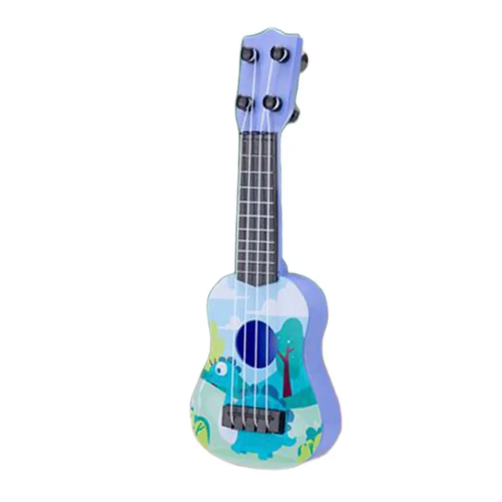 Mini Ukulele Guitar Toy 4 Adjustable Strings Musical Instruments Early Educational Small Guitar Musical Instrument for Toddler Holiday Gifts