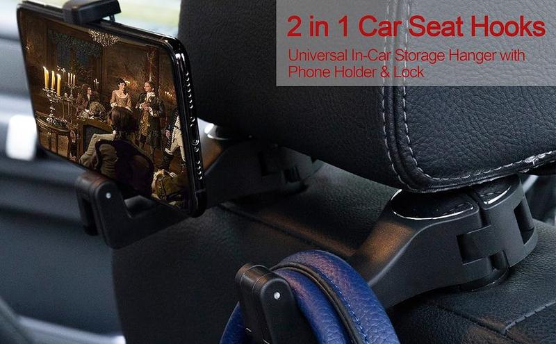 Car headrest hooks with light best sale