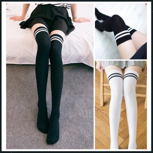 Tất đùi nữ cao cổ, vớ dài qua gối loại dày đẹp