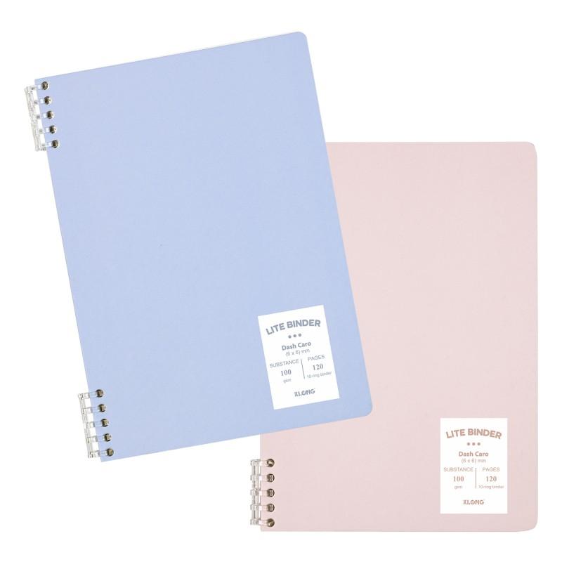 Sổ Dash Caro kẹp còng nhựa 2 đầu B5 120 trang 100/76; MS: 809