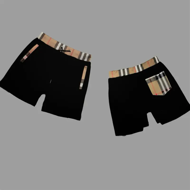 Quần short đùi Be Bê rờ trên gối  - Chất Liệu Nỉ Cua - Phối túi cạp kẻ quan 6
