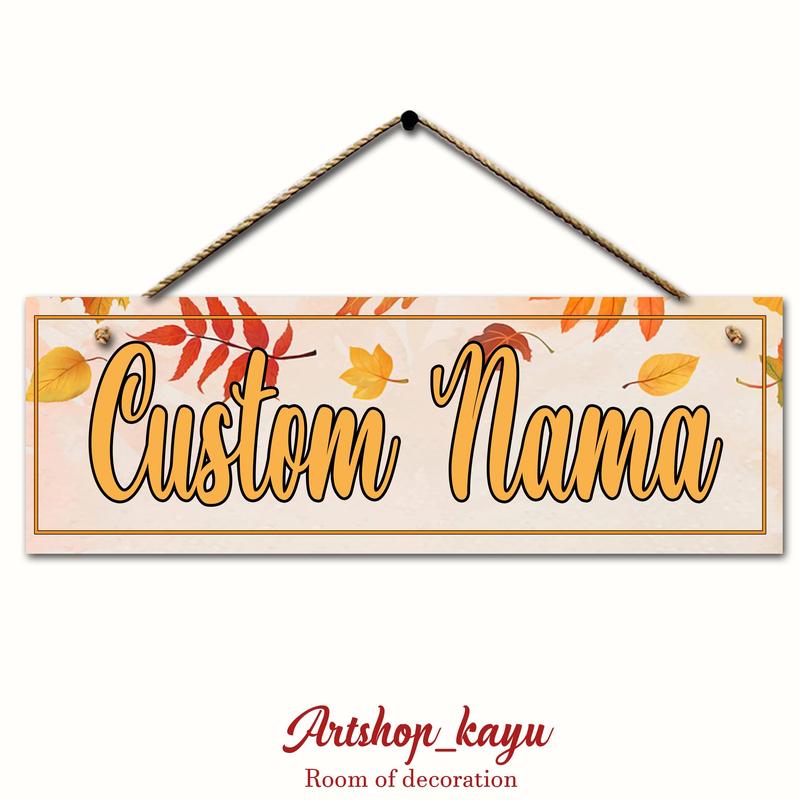 Product Introduction of Hiasan Dinding Aesthetic custom Nama walldecor pajangan Pintu Kertas 13