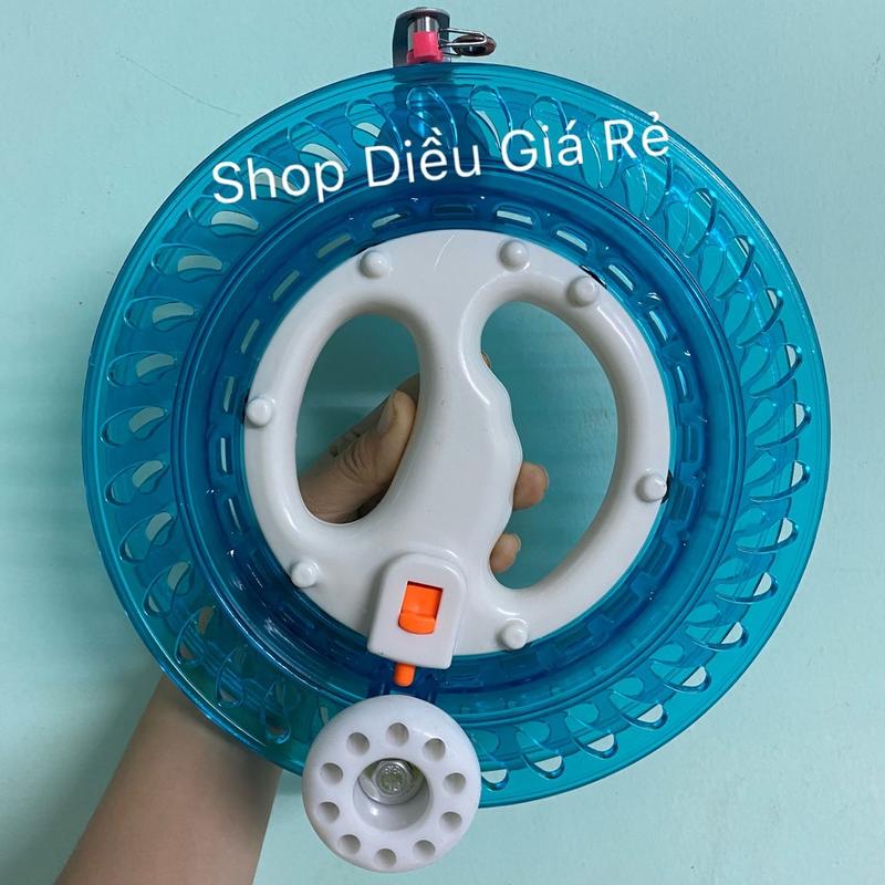 Phụ Kiện Diều - Tay Quay 22cm loại có bạc đạn nhựa ABS - màu xanh dương