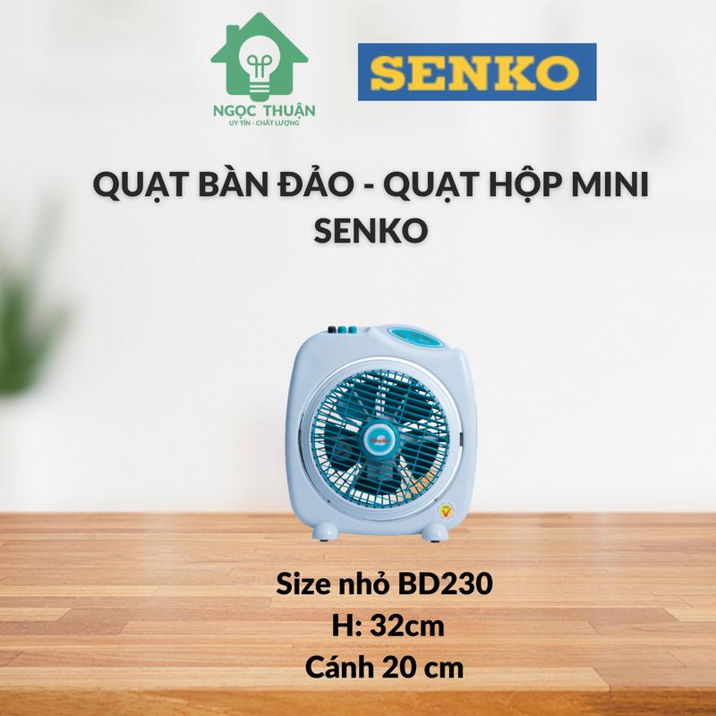 Quạt bàn đảo, quạt hộp Senko size nhỏ BD230, quạt điện mini QuạT Fan box fans cay quat quatdien