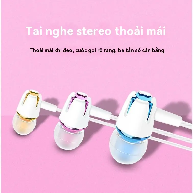 Tai Nghe Có Dây Nhét Tai Lỗ Tròn 3,5 Mm Dùng Cho OPPO Tai Nghe Kiểu Hot Quầy Hàng Thương Mại Điện Tử