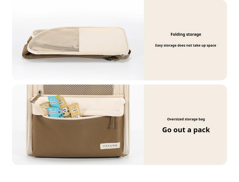 Product Introduction of Pet Backpack Outdoor Breathable Portable Cat Bag Large Capacity Handheld Dog Bag 17