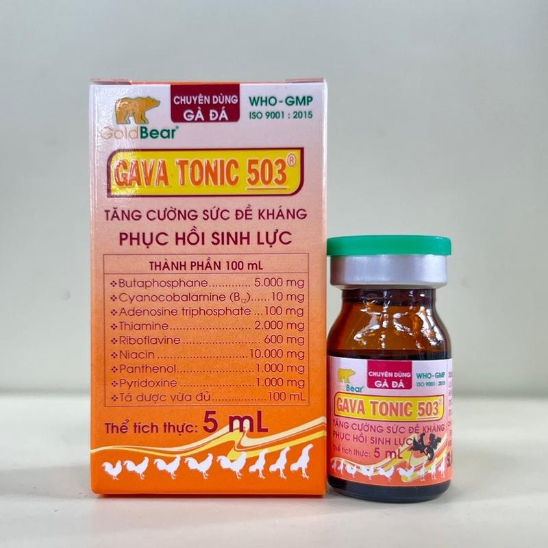  Gv Tonic 503 5ml Thuốc tăng lực cấp tốc gà đá  màu cam  