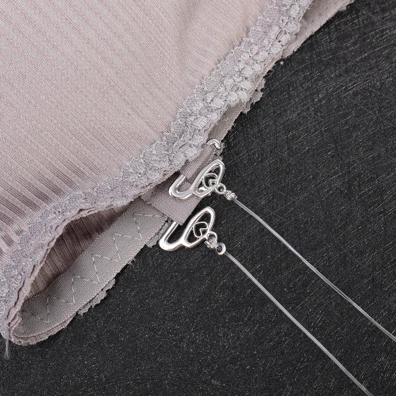 Product Introduction of 2Pcs Transparent Invisible Adjusted Bra Strap Women Transparent Underwear Strap Seamless Non-slip Tube Top Strap 20