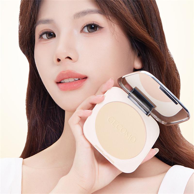 Phấn Phủ Dạng Nén, GECOMO, Nhẹ, Phấn Mật Ong Lì Kiểm Soát Dầu, Không Thấm Nước, Lâu Trôi, Kết Hợp Trang Điểm Không Lem, Thích Hợp Cho Da Khô Và Dầu, Che Khuyết Điểm, Trang Điểm Nữ 3