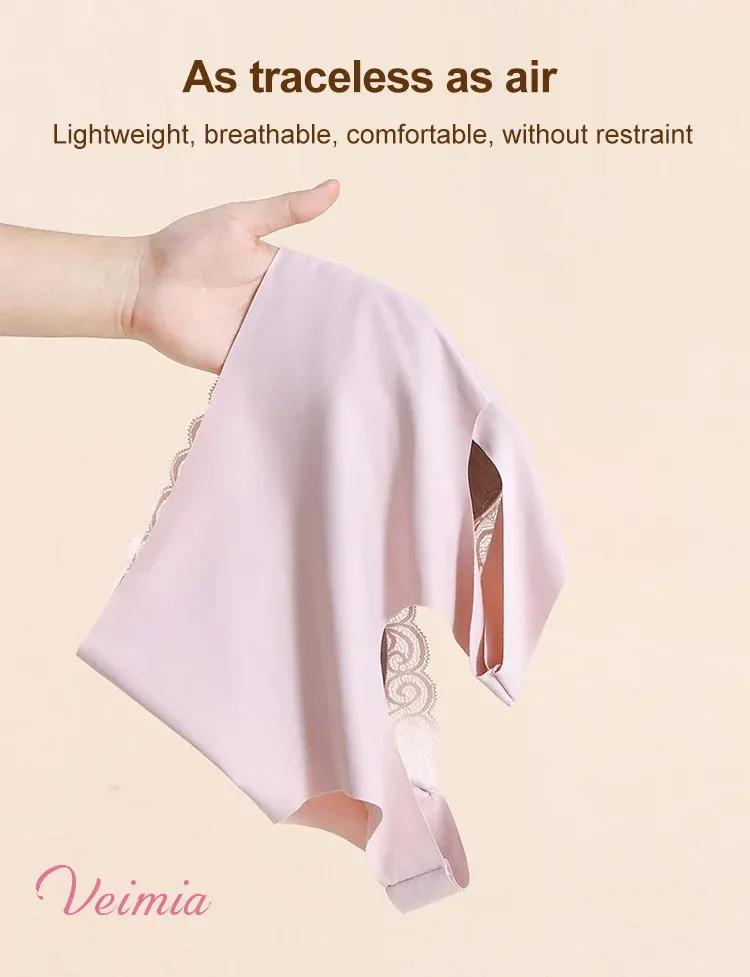 Women's thin vest style no wire lace bra