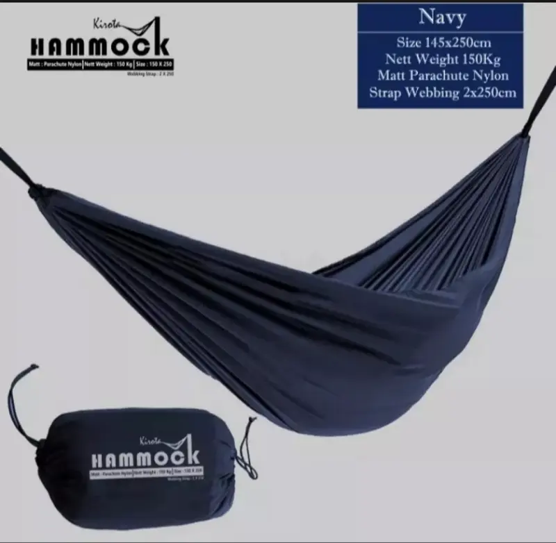 Hammock Single Size 250x150 cm Full Bartex - Ayunan Gantung Dewasa Besar COD - Hamock Tebal Murah - Kasur Tempat Tidur Gantung Camping Outdoor - hamok - hemok - hanmock - Hamuk 1