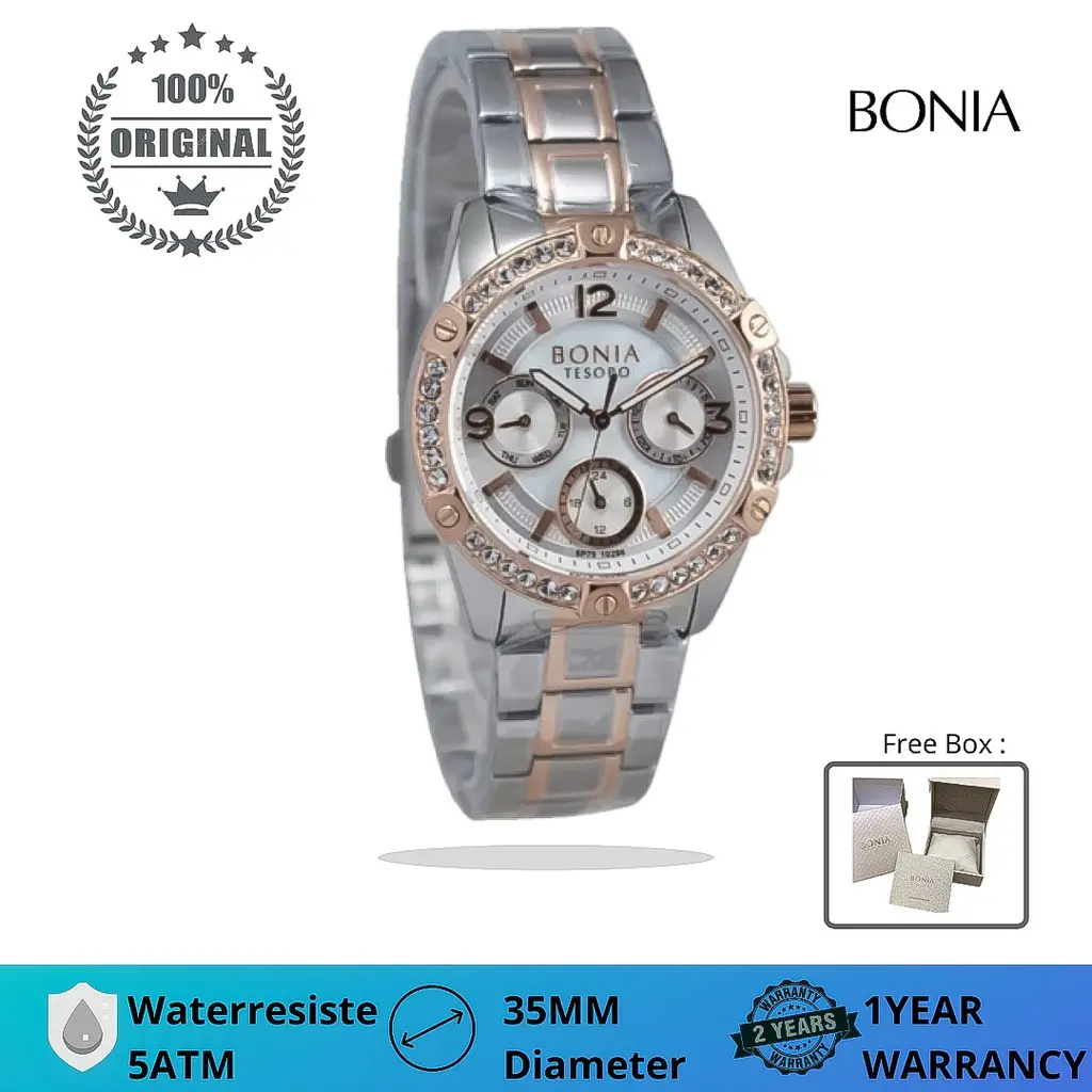 Jam Bonia Tesoro | Jam Tangan Wanita Bonia | Jam Bonia Wanita Original | Aksesoris fashion wanita