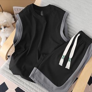 Bộ đồ thể thao sát nách ECOLLECT thời trang nam tăm lạnh mix waffle tổ ong mềm nhẹ mát áo ba lỗ quần short - SS35