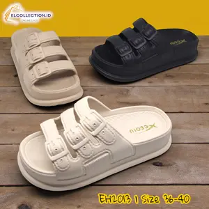 EH2013 | Sandal Selop Wanita Branded Original  | Sandal Santai Wanita Kekinian Korean Style  | Sendal Selop Wanita Terbaru 2025