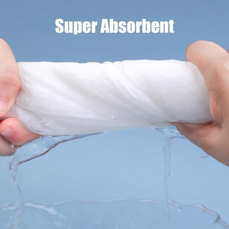 Product Introduction of 2Pcs Non-woven Disposable Dry Hair Cap Portable Travel Super Absorbent Dry Hair Towel Bathroom Products Supplies 30