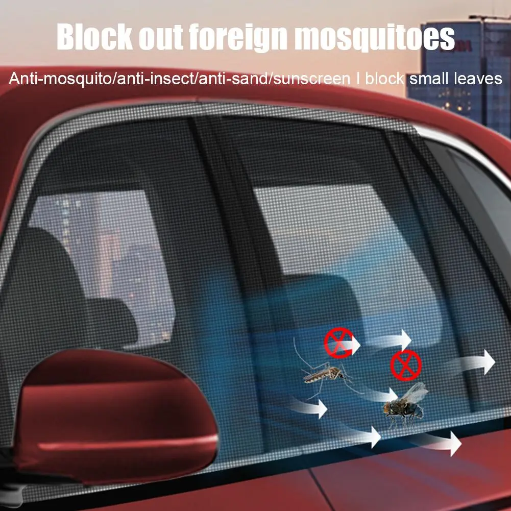 Car Window Sunshade Car Anti-mosquito Net Cover Car Net Door Full ...