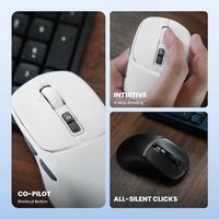 Gambar Rexus Nava Pro Q15 Mouse Office Wireless 2.4G Silent Click - Ergonomic Shape with Co-Pilot - Mouse REXUS Wireless Office Q15 NAVA PRO - WHITE dari GGSTORESBY Kota Surabaya 4 Tokopedia