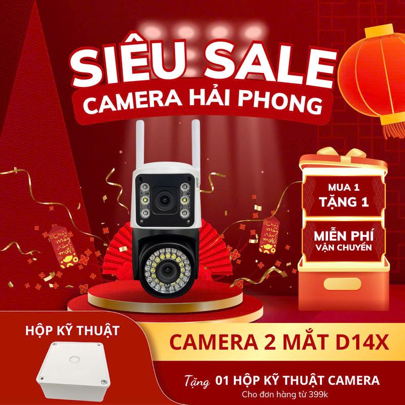 [MUA1 TẶNG1 ]Camera Yoosee D14X - 15.0MPX - Xoay 360 độ - 42 LED - Ban đêm có màu -  - Đàm thoại 2 chiều - Cảnh báo chống trộm Led chiếu sáng