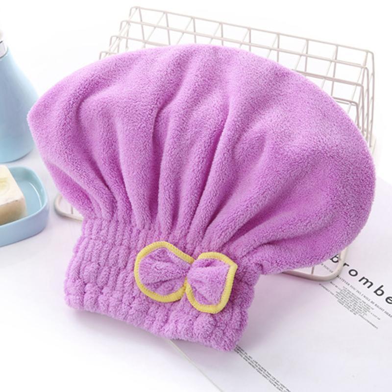 Product Introduction of Hair Turban, Quick Dry, With Bow, Bath Towel Hat, Bathroom Accessories Microfibre Quick Hair Drying Bath Spa Bowknot Wrap Towel Hat Cap For Bath Bathroom Accessories 5