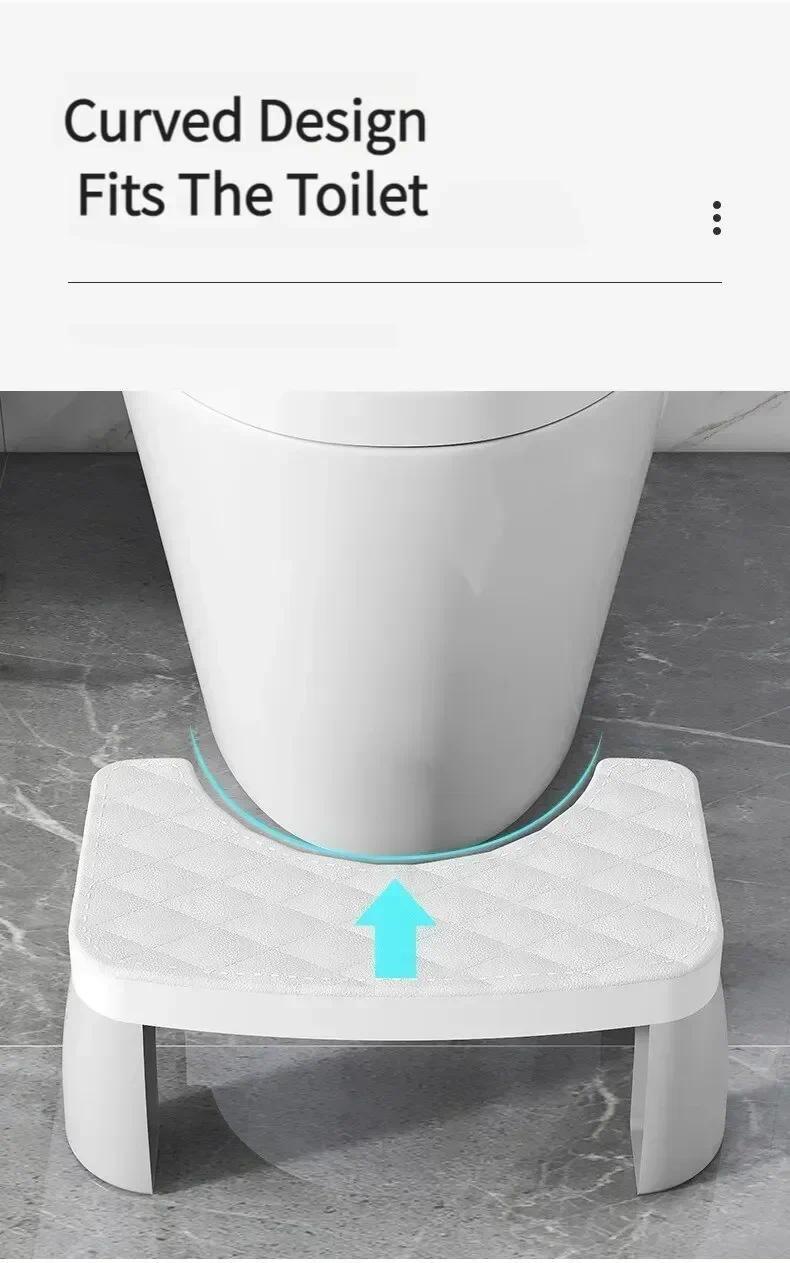 Product Introduction of 1 PCS Toilet Seat Stool Portable Squat Stool Home Adult Bathroom Accessories Toilet Squat Stool Removable Non-slip 22
