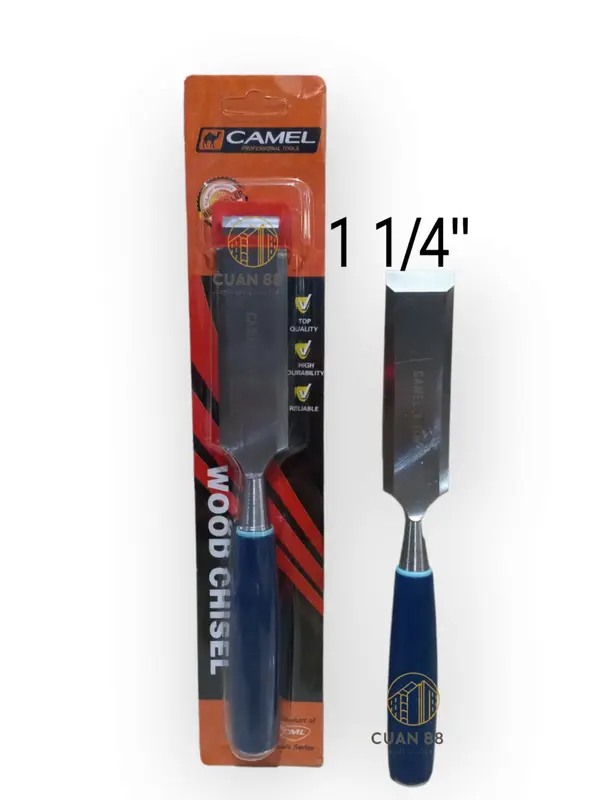 Camel Pahat Kayu Gagang Fiber 11/2inch 1inch 5/8inch dan 3/4inch / Tatah Ukur Kayu 3