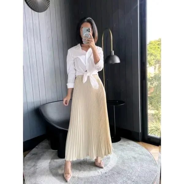 Rok Plisket mayung/ Rok Plisket Premium Bunga