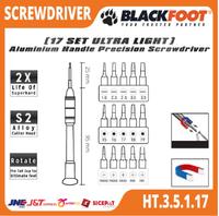 Gambar BLACKFOOT - Obeng Aluminium Obeng Jam Serba Guna Multi Fungsi 17 Set Ultra Light Screwdriver Handle Alumunium Ultra Ringan dari Blackfoot Tools Kota Tangerang 3 Tokopedia