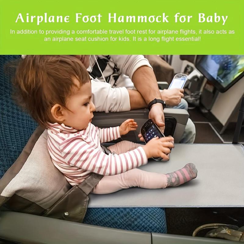 Airplane Footrest, Portable Travel Cot, Airplane Travel Essentials for Children, Travel Accessory for Baby Airplane, Lightweight & Foldable Footrest for Baby 8