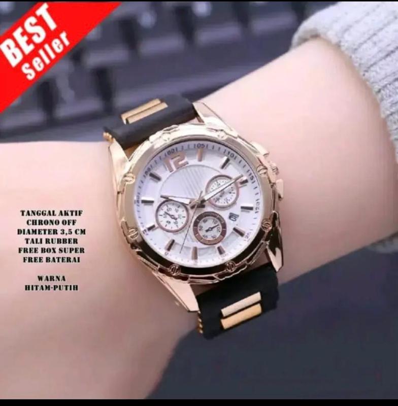 JAM TANGAN WANITA MEWAH ELEGAN / RUBER KARET PREMIUM BISA COD BAYAR DITEMPAT 7