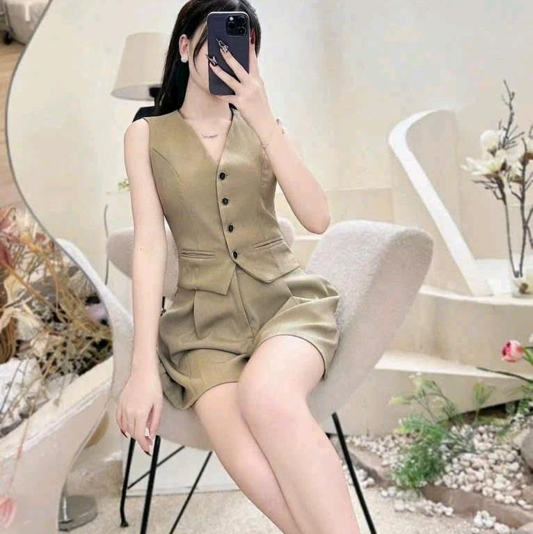 SÉT ĐÙI ÁO GILE LÓT LỤT,QUẦN CÓ KHÓA KÉO  Nữ Women 7