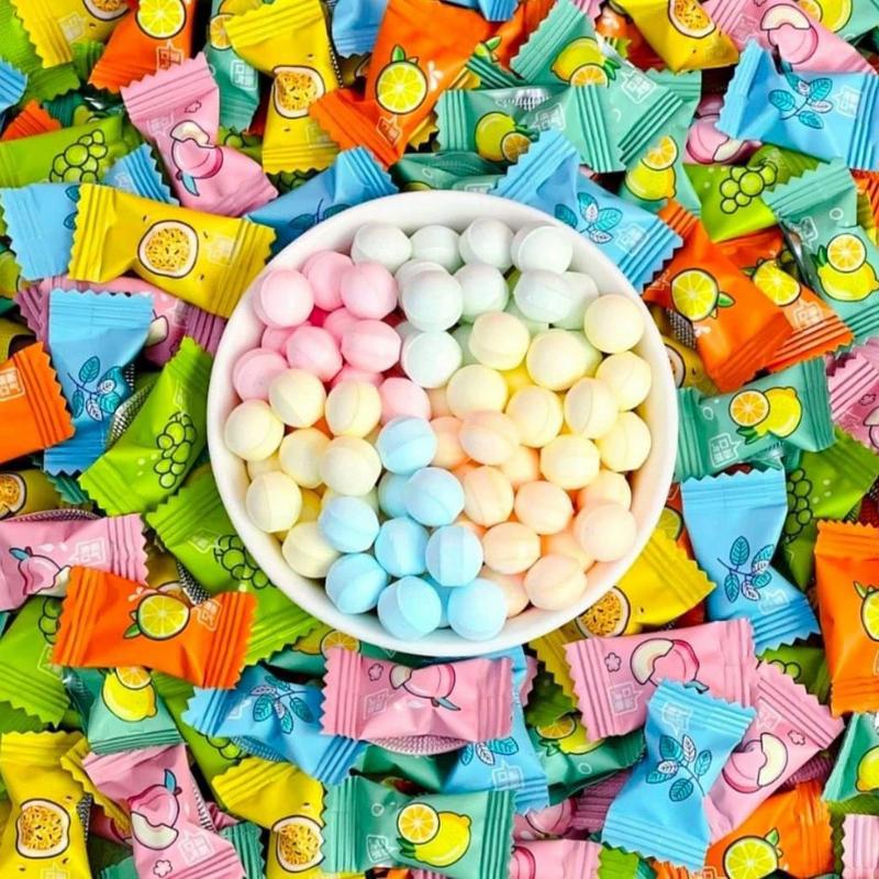 [Tặng kẹo caphe]500gram Kẹo trái cây mix 12 vị hàng chuẩn loại 1  Snack Ăn Vặt Food Candy Chua Thức Ăn