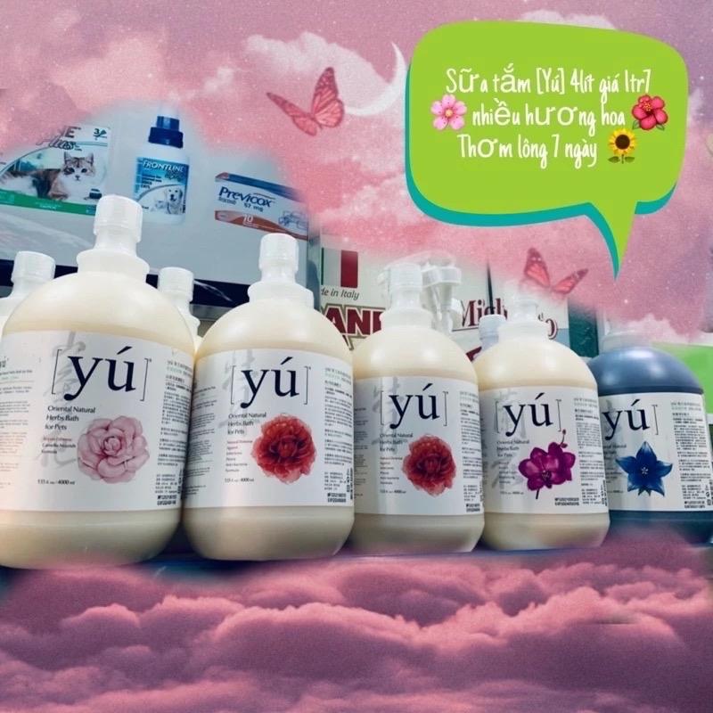￼[ 500ml chiết dùng thử ] Sữa tắm Yú cao cấp cho chó mèo