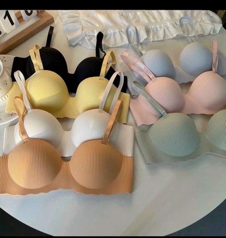 Set 3 Áo Lót Qủa Ngang Su Sọc ÊM - MỀM - Đệm Hình Bàn Tay 2cm Bra Áo Ngực Women Sen