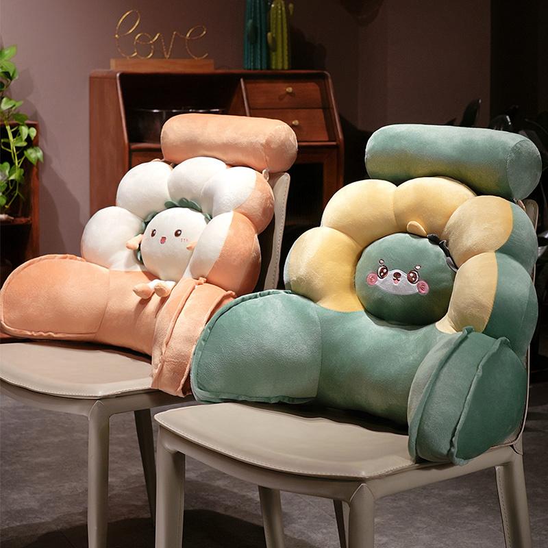 Product Introduction of Flower Office Waist Cushion Cushion Waist Support Long-Sitting Artifact Waist Support Pillow Chair Sofa Seat Back Cushion 15