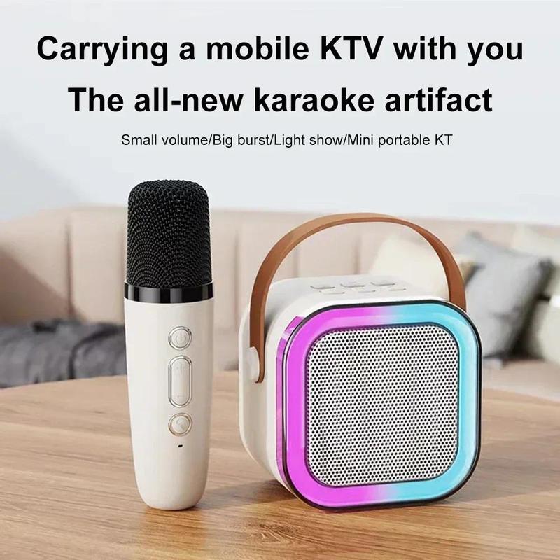 Bluetooth speaker mini portable karaoke microphone wireless Bluetooth integrated Audio Smartphone 2