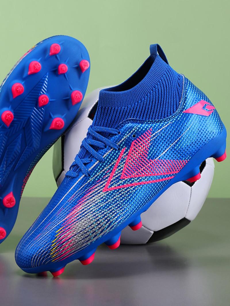 Product Introduction of Men's All Over Print High Top Lace Up Football Boots, Sporty Breathable Non-slip Football Shoes, Professional Soccer Shoes for Competition Training 5